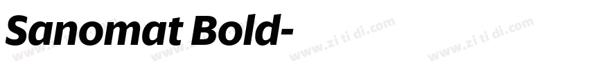 Sanomat Bold字体转换 Sanomat Bold字体转换